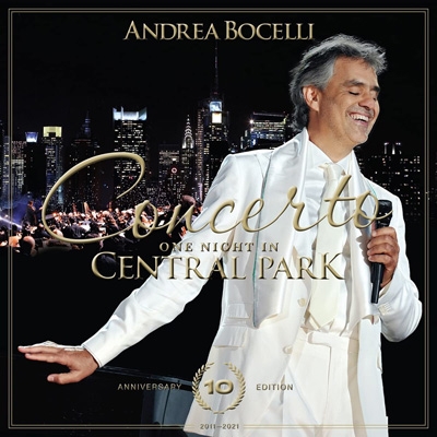 送料無料 Andrea Bocelli アンドレアボチェッリ One Night 正規品 In Central 10th CD Park - Anniversary ディスカウント 輸入盤 CD+DVD