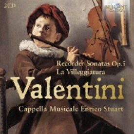 【輸入盤】 ヴァレンティーニ、ロベルト（1680-1750） / リコーダー・ソナタ集　カペラ・ムジカーレ・エンリコ・ストゥアルト（2CD） 【CD】