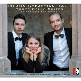 【輸入盤】 Bach, Johann Sebastian バッハ / ギターによる無伴奏チェロ組曲集　アレッシア・マッティアッツィ、ロベルト・ザドラ、マルコ・エンマヌエーレ 【CD】