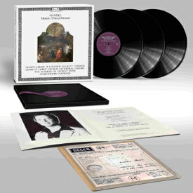 Handel ヘンデル / オラトリオ『メサイア』クリストファー・ホグウッド（3枚組 / 180グラム重量盤レコード） 【LP】