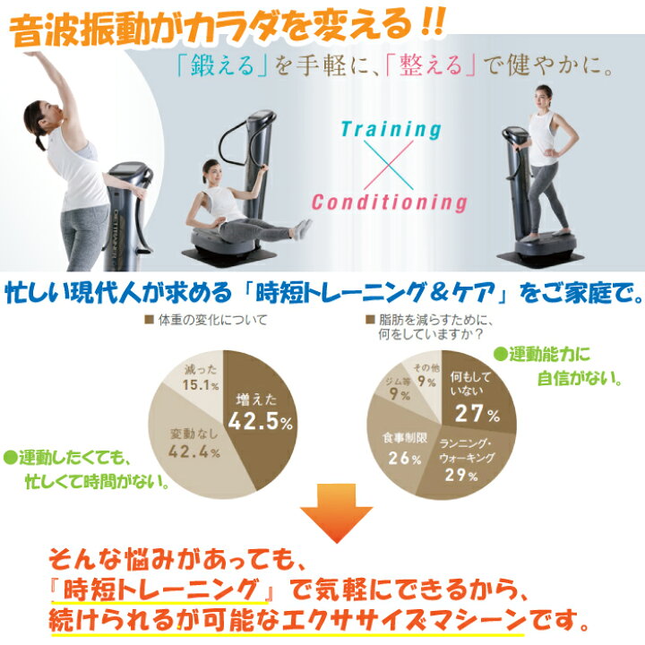 楽天市場】フジ医療器 ダイエットトレーナー コア DT-C1000 音波振動 