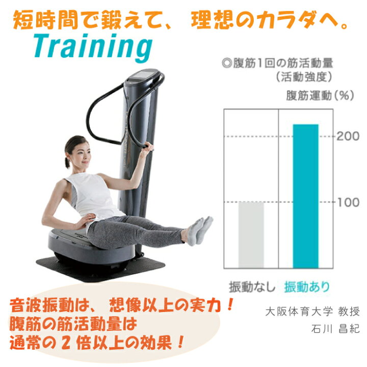 楽天市場】フジ医療器 ダイエットトレーナー コア DT-C1000 音波振動 