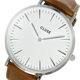 クルース CLUSE ラ・ボエーム レザーベルト 38mm レディース 腕時計 CL18211 ホワイト/ブラウン