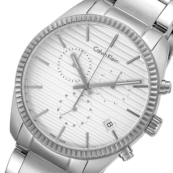 楽天市場】カルバンクライン Calvin Klein クロノ クオーツ メンズ 