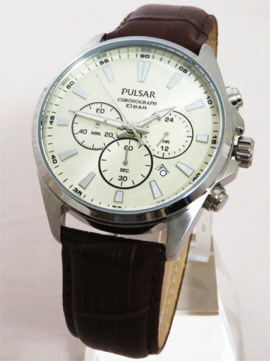 楽天市場】セイコー SEIKO パルサー PULSAR クロノグラフ腕時計 