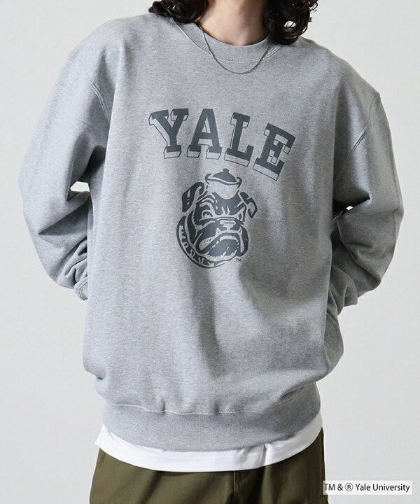 楽天市場】YALE イェール DOUBLE SIDED PRINTING CREW SWEAT カレッジ 