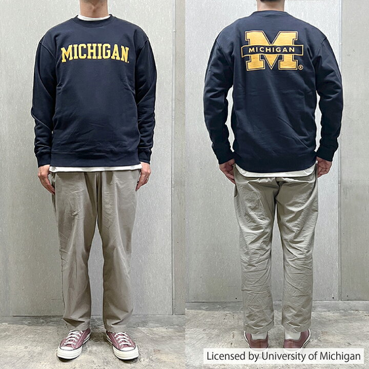 楽天市場】MICHIGAN ミシガン DOUBLE SIDED PRINTING CREW SWEAT裏 