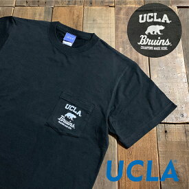 《UCLA》ユーシーエルエー SHORT SLEEVE POCKET T-SHIRT (UCAG-023) ショートスリーブ Tシャツ ポケT ポケットT カレッジ ストリート ブランド メンズ レディース