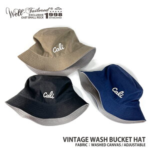 Well-Tailored / �E�F���e�C���[�h VINTAGE WASH BUCKET HAT (WL-2226) �o�P�b�g�n�b�g CALI �􂢉��H ���f�B�[�X �����Y �u�����h