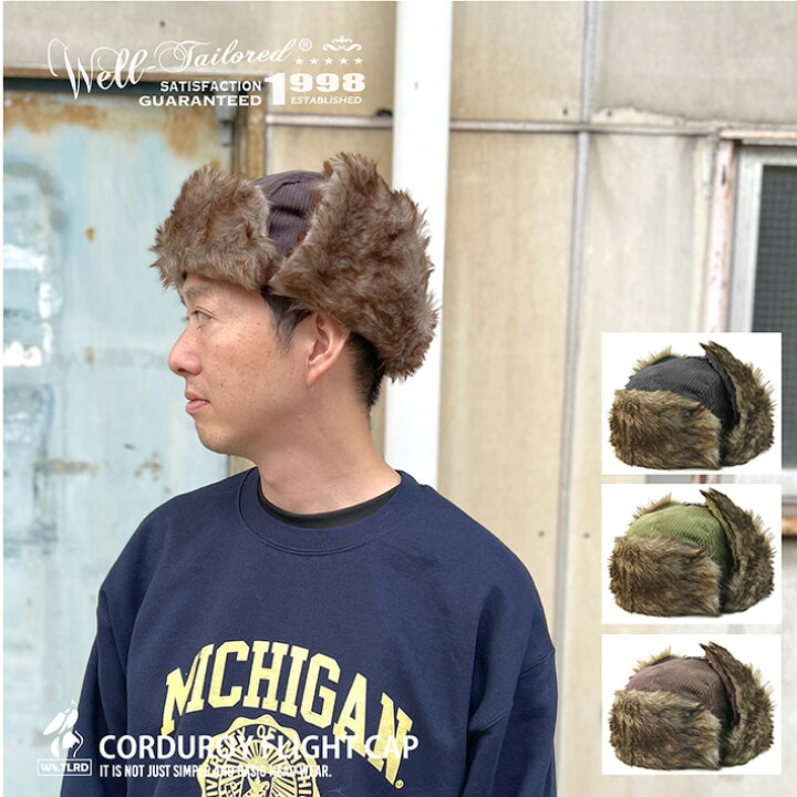 楽天市場】Well-Tailored/ ウェルテイラード CORDUROY FLIGHT CAP (WL 