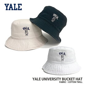 YALE / イエール大学 BUCKET HAT (YLAG-045) バケットハット バケハ 下がりツバ キャップ メンズ レディース カレッジ ロゴ アメカジ スポーツ アイビー リーグ ブランド