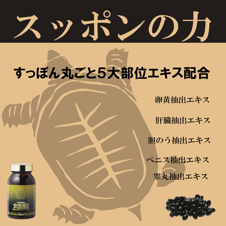 楽天市場】スッポンの力 大王源 150粒 宝仙堂 すっぽん丸ごと スッポン 