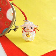 ビーズキット　吉祥来福　未根付け