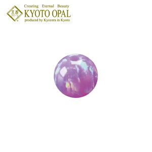 ビーズアクセサリーパーツ 京都オパール 両穴7mm 杜若色 【お取り寄せ商品】【ハンドメイドアクセサリーパーツ】 天然石 京セラ 世界の京セラが創る 京都の宝石 京都オパール 販売認定店