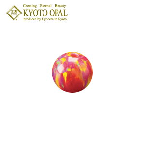 ビーズアクセサリーパーツ 京都オパール 両穴7mm 唐紅花 【お取り寄せ商品】【ハンドメイドアクセサリーパーツ】 天然石 京セラ 世界の京セラが創る 京都の宝石 京都オパール 販売認定店