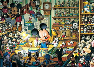 500ピース ジグソーパズル ディズニー ミッキーのおもちゃ工房 【光るジグソー】(35x49cm)