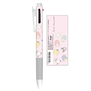 ぺんてる ビクーニャフィール 2色 ボールペン 0.7mm 日本製 (208095 サンリオキャラクターズ/ピンク)