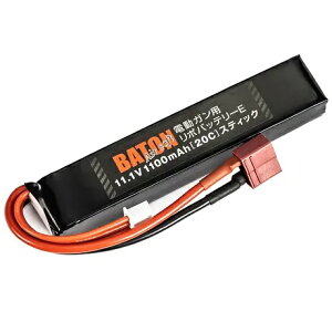 BATON ���|11.1V1100mAh20C(T�R�l) �V���[�g�X�e�B�b�N [BAS-LP3S110SST-T](JAN�F2000000103426)