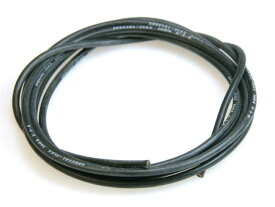 シリコン銀コード・16G(ゲージ)(黒 180cm) [EG-3877-BK](JAN：4534182621655)