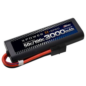 XPOWER R-SPEC Li-Po 7.4V 3000mAh 50C/100C �^�~���^�C�v�R�l�N�^�[ [XPR3000-RT-B](JAN�F4573557704968)