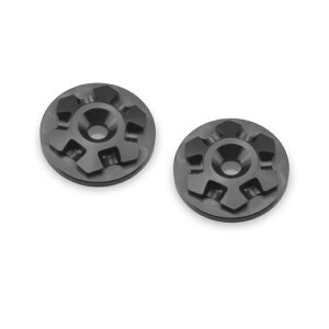 JConcepts - RM2 clover large flange 1/8th wing buttons - black - 2pc. [JC8125](JAN�F84593702170)