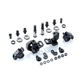 アジャスタブルアルミナックルセット Type-2(For RWD/ブラック) [OD2439b](JAN：4582540475181)