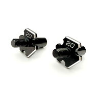 D1-MK-B2用 アルミ製 フロントアクスル(2.0mmタイプ/2個入) [D1-010FA2](JAN：4582586516206)