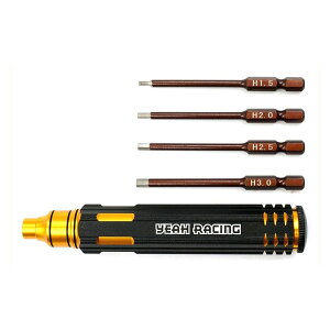 4in1 6�p�X�N�����[�h���C�o�[�����` 1.5-3.0mm �u���b�N/�S�[���h [YT-0209](JAN�F4894711017060)