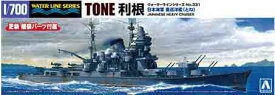 1/700 アオシマ プラモデル日本海軍 重巡洋艦 利根