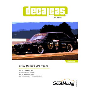 �f�J�[���L���X 1/24 BMW M3 E30 JPS �`�[�� ATCC ���C�N�T�C�h �E�C�i�[ 1987 �f�J�[�� DCL-DEC003