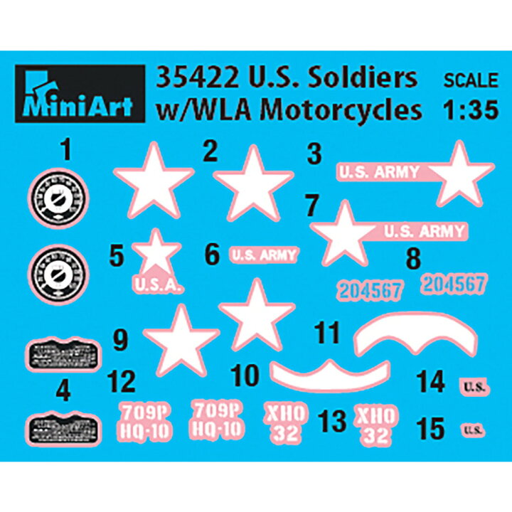 楽天市場】ミニアート 1/35 WW.II アメリカ軍 軍用バイク2台  