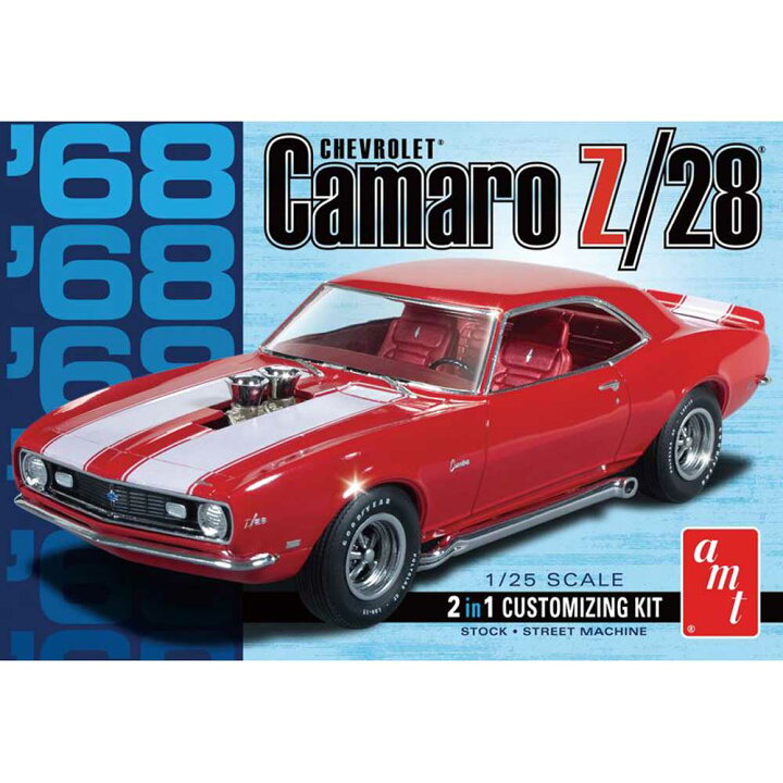 楽天市場】AMT 1/25 1968 シボレー カマロ Z/28 プラモデル AMT868  