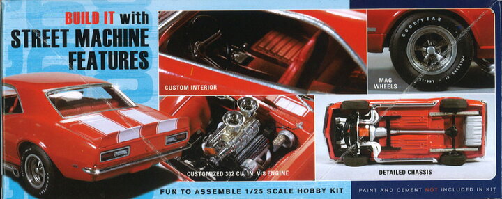 楽天市場】AMT 1/25 1968 シボレー カマロ Z/28 プラモデル AMT868  