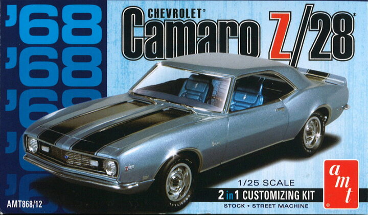 楽天市場】AMT 1/25 1968 シボレー カマロ Z/28 プラモデル AMT868  