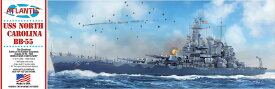 アトランティスモデル 1/500 WW.II アメリカ海軍 戦艦 USSノースカロライナ BB-55 AMCR601