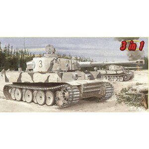 ドラゴン 1/35 WW.II ドイツ軍 ティーガーI極初期生産型 第502重戦車大隊 レニングラード 1942/43 3in1 マジックトラック/アルミ砲身/3Dプリントパーツ/金属パーツ付属 豪華仕様 DR6600SP