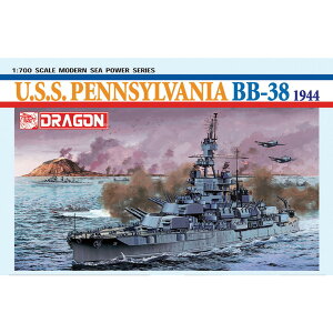 �h���S�� 1/700 WW.II �A�����J�C�R ��� �y���V���o�j�A BB-38 1944 �v�����f�� DR7041