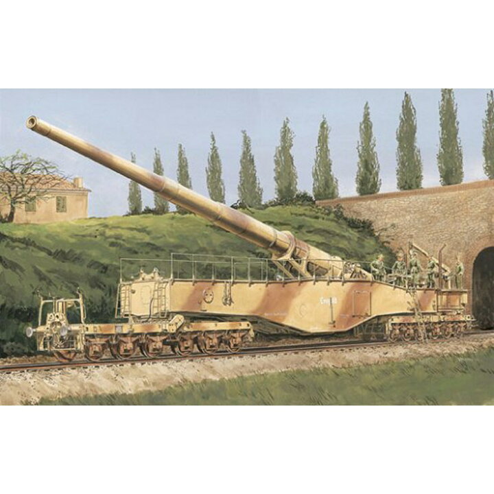 楽天市場】ドラゴン 1/35 WW.II ドイツ軍 28cm 列車砲K5(E) レオポルド 