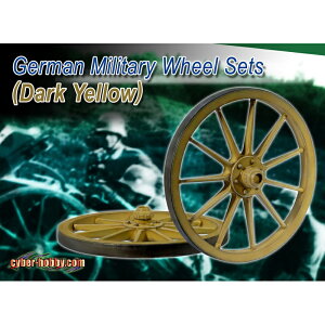サイバーホビー 1/6 WW.II ドイツ軍ミリタリーホイールセット ダークイエロー dr71349