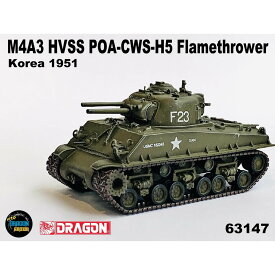 ドラゴン 1/72 アメリカM4A3 HVSS POA-CWS-H5 火炎放射戦車 朝鮮戦争 完成品 DRR63147