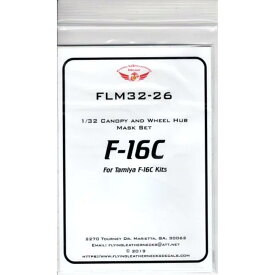 フライングレザーネックス 1/32 F-16C キャノピー&ホイール マスクシート タミヤ用 FLM32-26