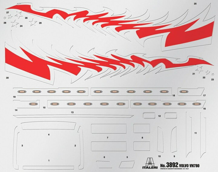 楽天市場】イタレリ 1/24 ボルボ VN 780 トラクターヘッド プラモデル 