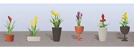 JTT 鉢植えの花セット2 HOスケール (6鉢入り)