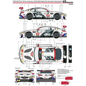 �v���b�c/nunu BMW M6 GT3 �L�b�g�p IMSA 2016 �f�C�g�i24���� BMW �n��100���N�L�O�}�[�L���O 100th Anniversary �f�J�[�� LB24022