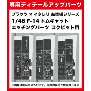 プラッツ 1/48 F-14トムキャット エッチングパーツ コクピット用 ディテールアップパーツ M48-10