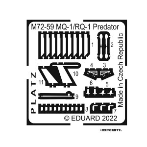 �v���b�c 1/72 MQ-1/RQ-1�v���f�^�[�p�G�b�`���O�p�[�c M72-59