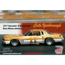 サルビノスJRモデルズ 1/25 NASCAR ジュニア・ジョンソン・レーシング 1977 シボレー・モンテカルロ ＃11 ケール・ヤーボロー JJMC1977NW