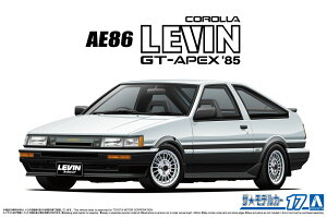 �A�I�V�} �U�E���f���J�[No.17 1/24 �g���^ AE86 �J���[�����r��GT-APEX '85 �v�����f�� �͌^ 6192