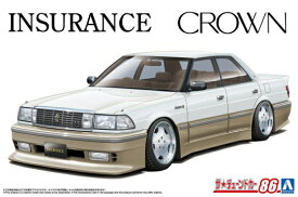 アオシマ ザ・チューンドカー No.86 1/24 インシュランス UZS131 クラウン '89(トヨタ) プラモデル 模型 6790