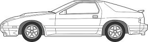 tW~͌^ 1/24 nC\J[V[Y No.7 Toi RX-7 FC3S^(nC\J[o[W) vf